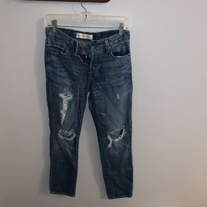 gap ripped boyfriend jeans